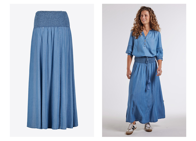 Skirt Magic denim Denim mid blue