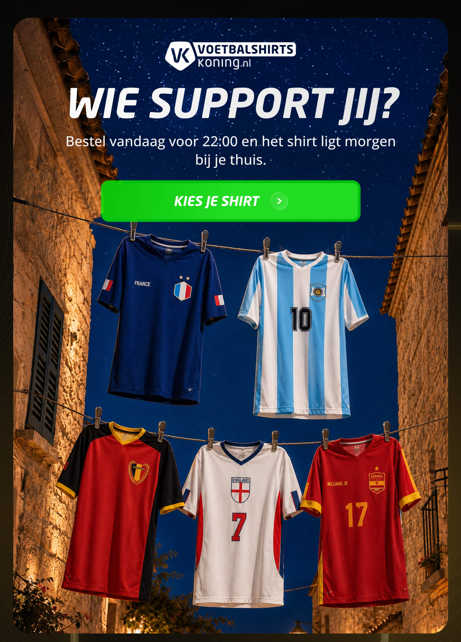 Wie support jij?