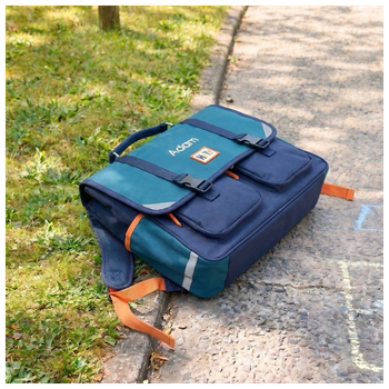 Schultasche & Federmappe Jungen personalisierbar - dunkelgrün