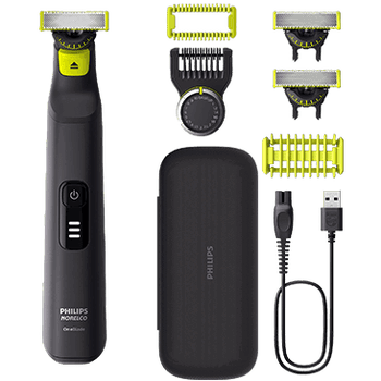Philips Norelco OneBlade 360 Pro Face + Body Hybrid Electric Trimmer and Shaver