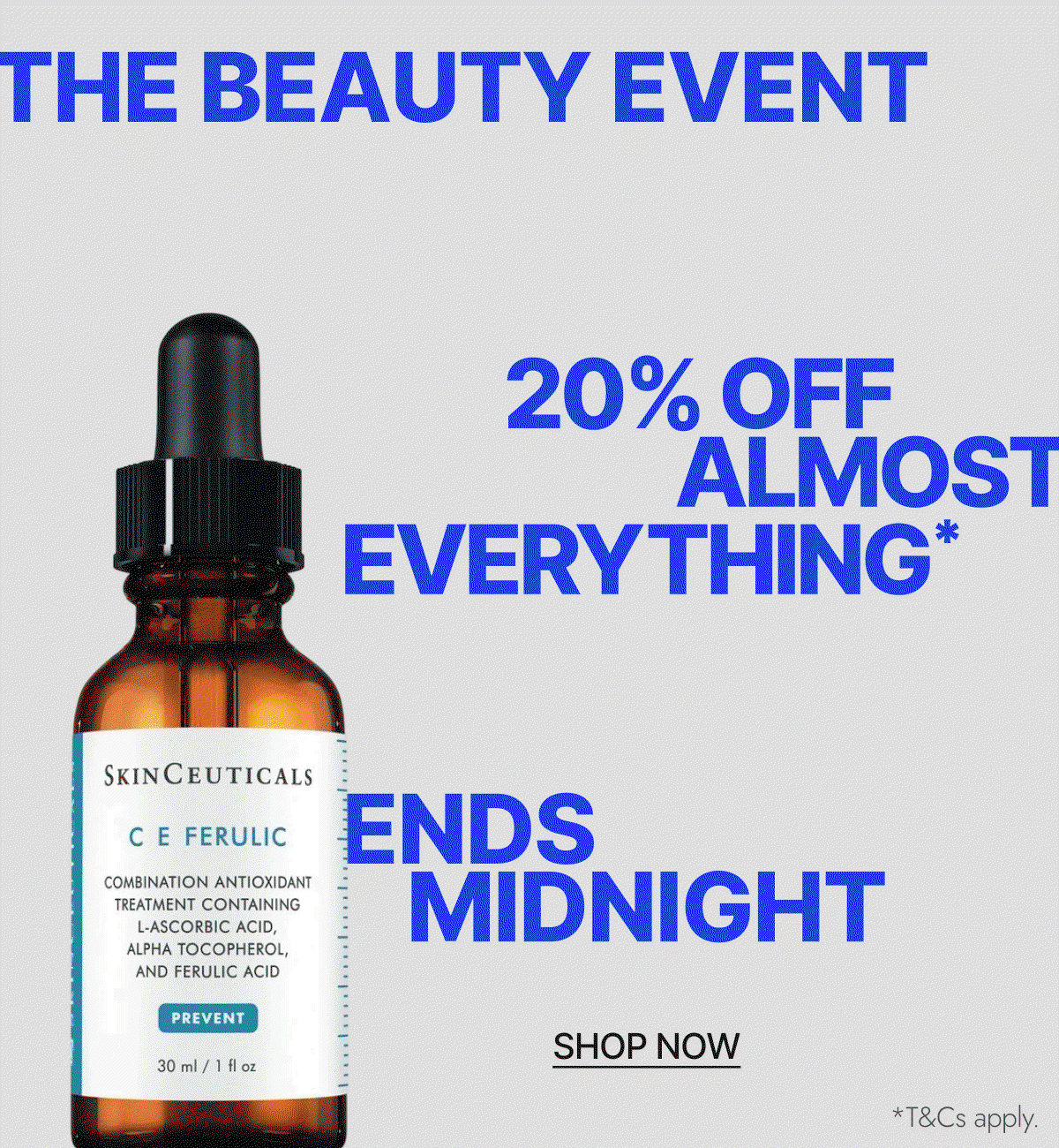 20% off Almost Everything Ends Midnight. Shop Now.