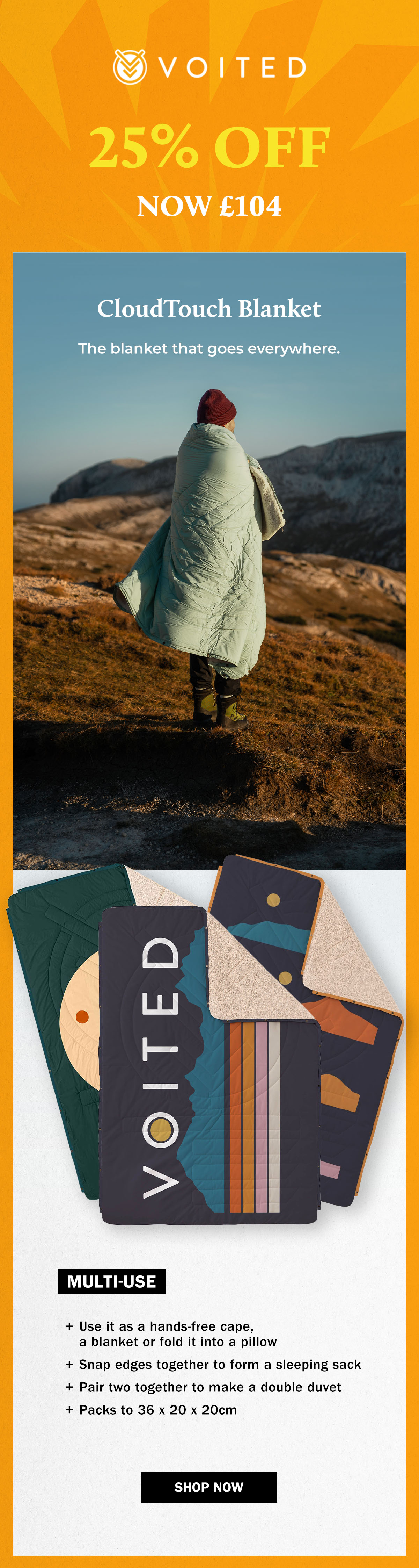 Voited CloudTouch Blanket | 25% Off | WildBounds Summer Sale