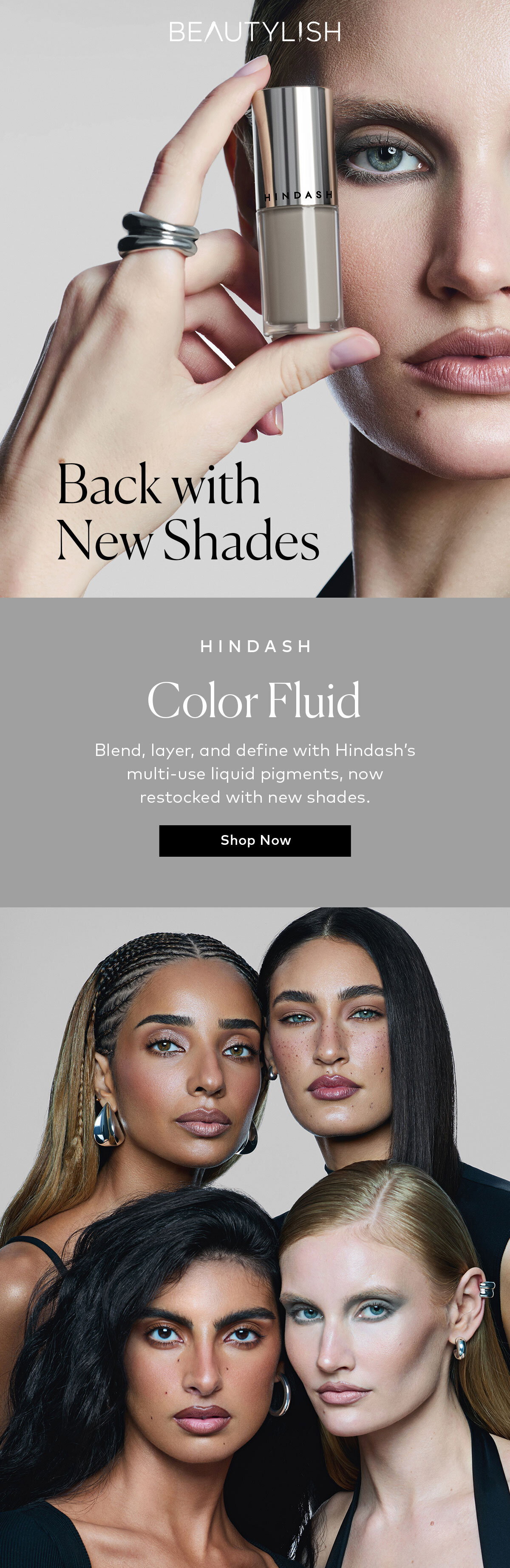 Blend, layer, and define with Hindash’s multi-use liquid pigments, now restocked with new shades. Shop them now at Beautylish.com
