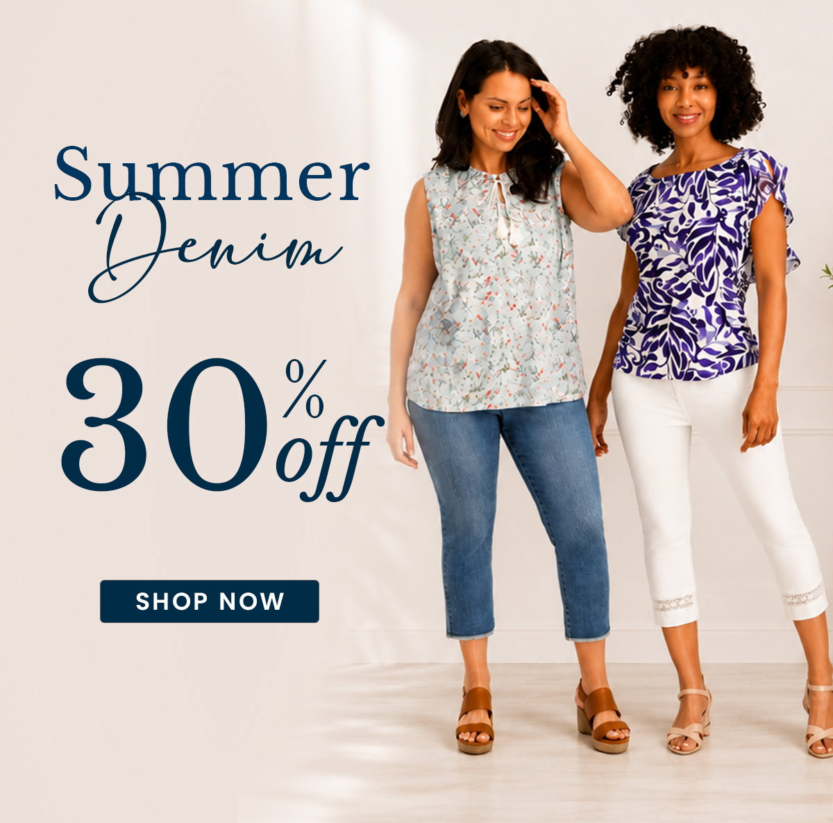 30% off Summer denim