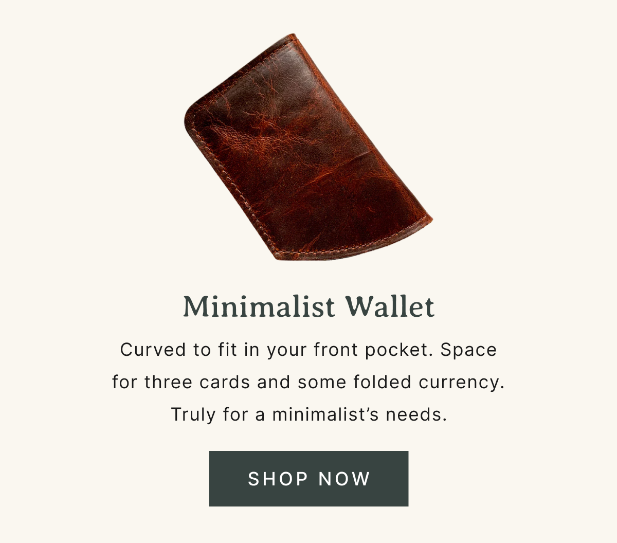 Shop Now - Minimalist Wallet
