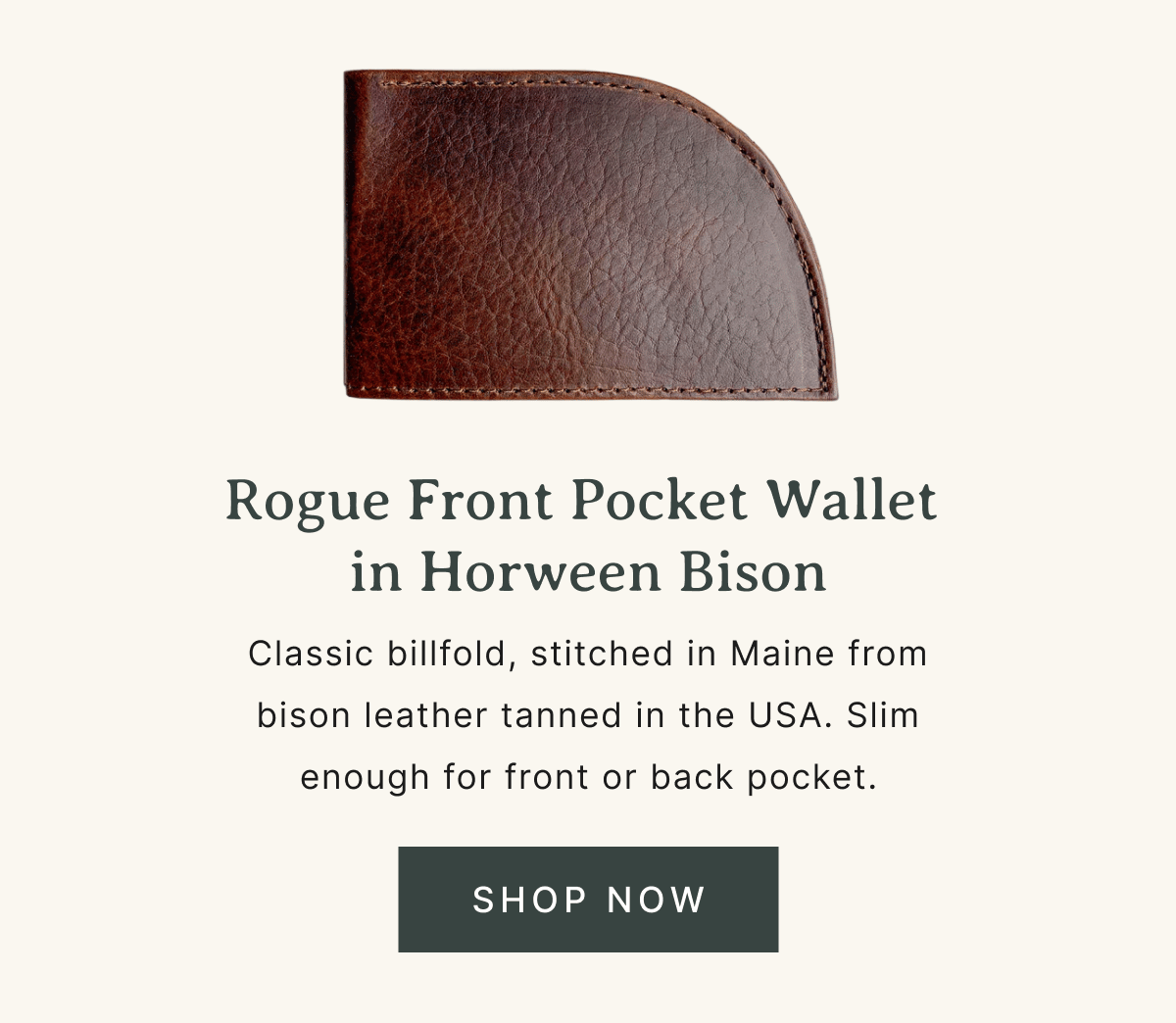 Shop Now - FPW in Horween Bison