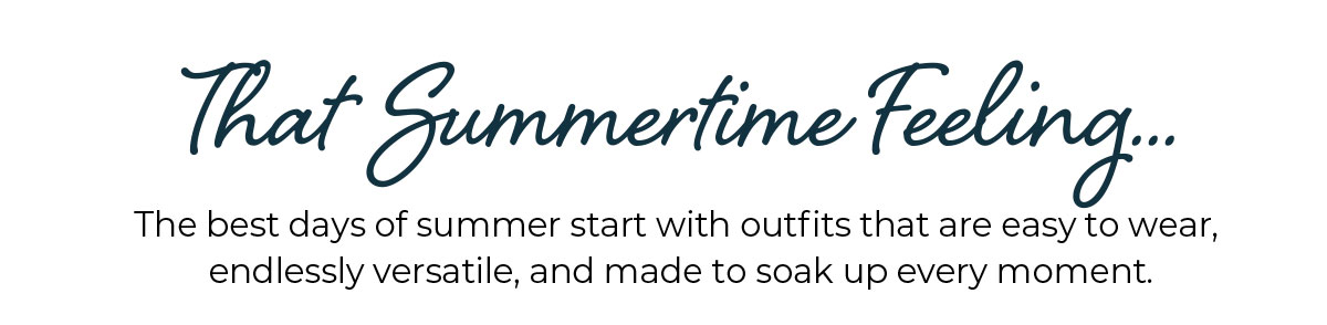 That Summertime Feeling