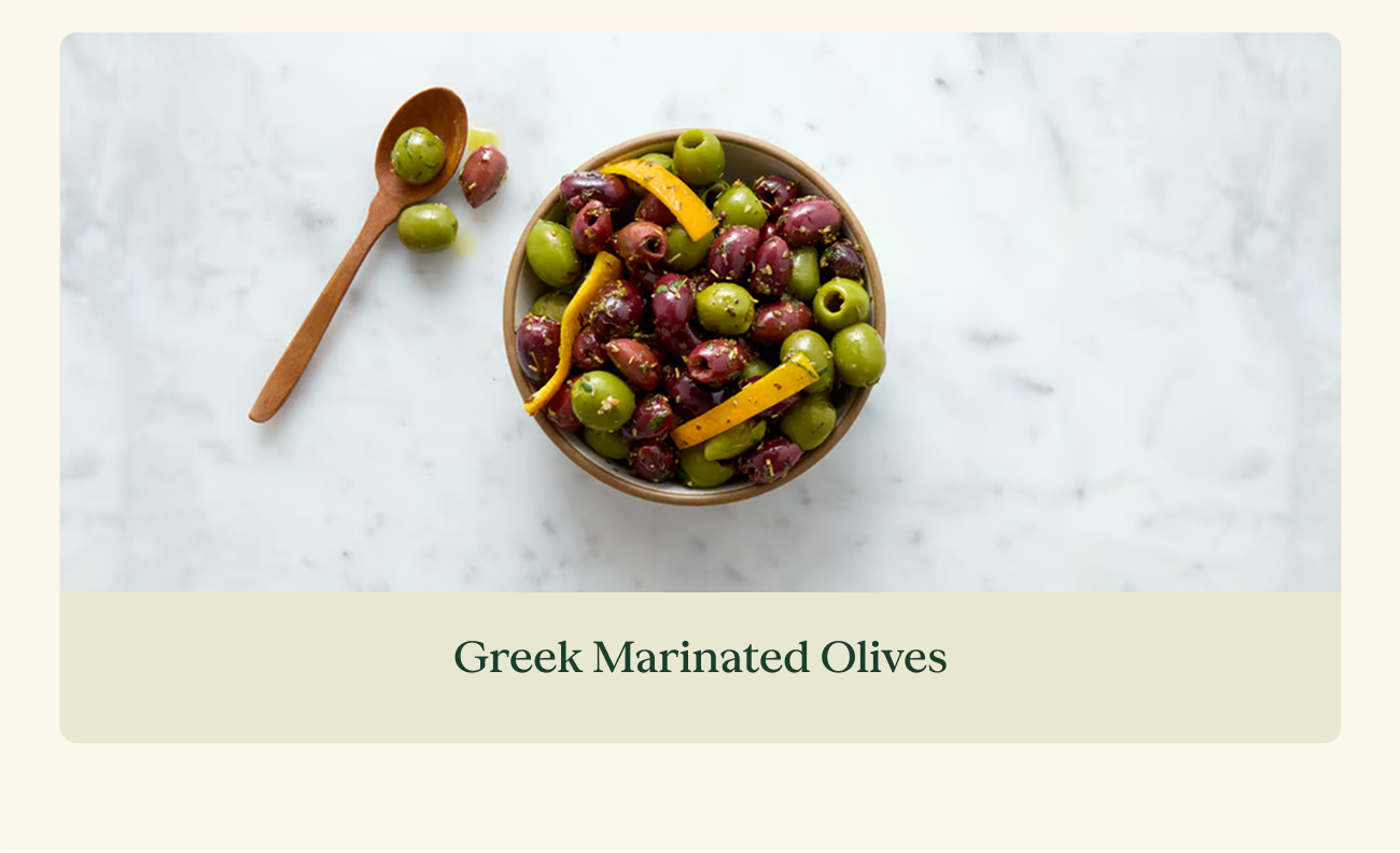 Greek Marinated Olives