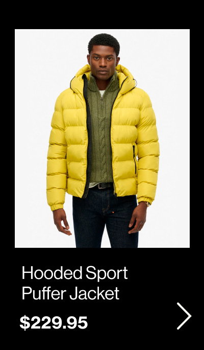 Hooded Sports Puffer Jacket