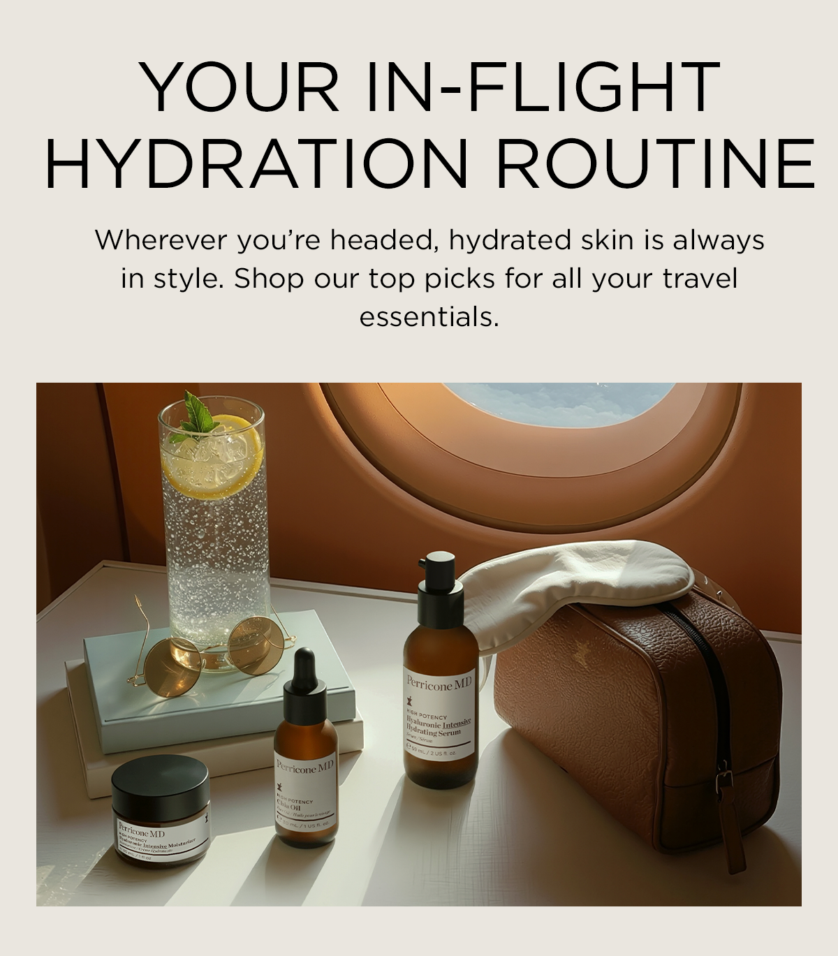 Your in flight hydration routine