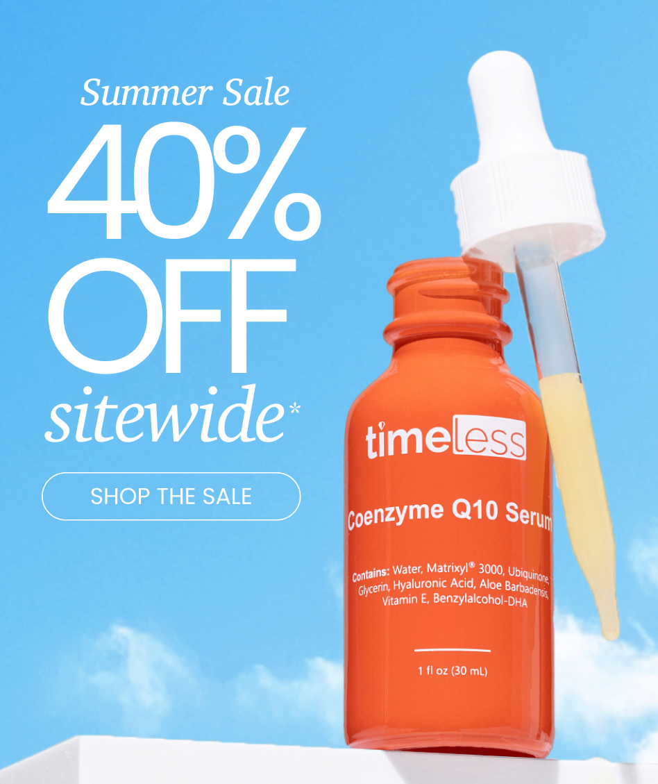 40% off sitewide* with code FIREWORKS40 on timeless skin care