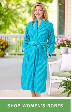 Shop Women's Robes. New Colors: Women's Shawl Collar Chenille Robe