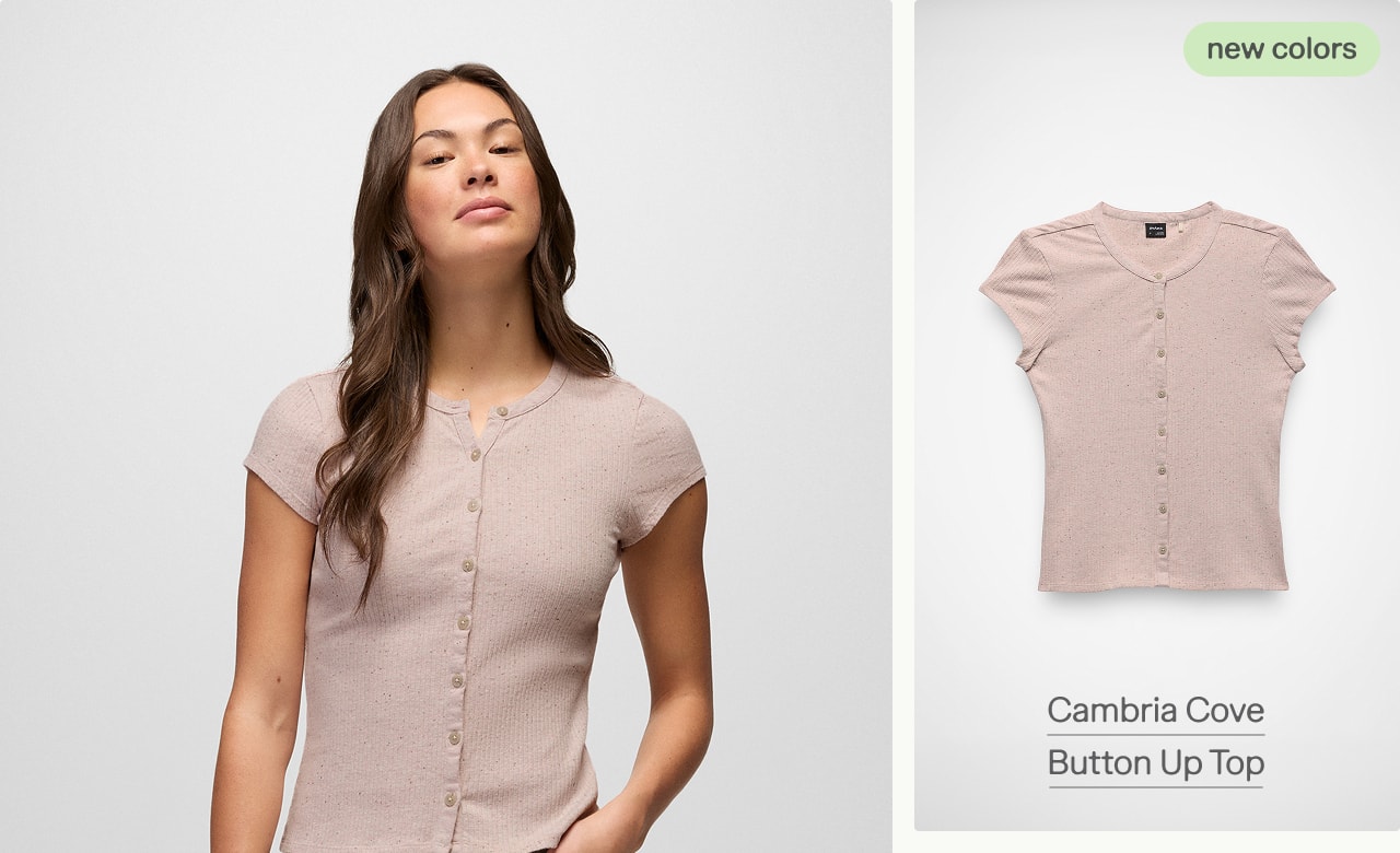 cambria cove button up top
