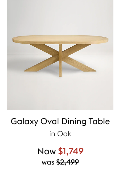 Galaxy Oval Dining Table