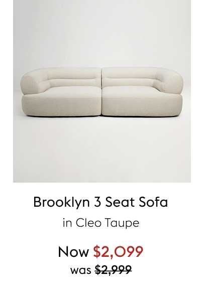 Brooklyn 3 Seat Sofa