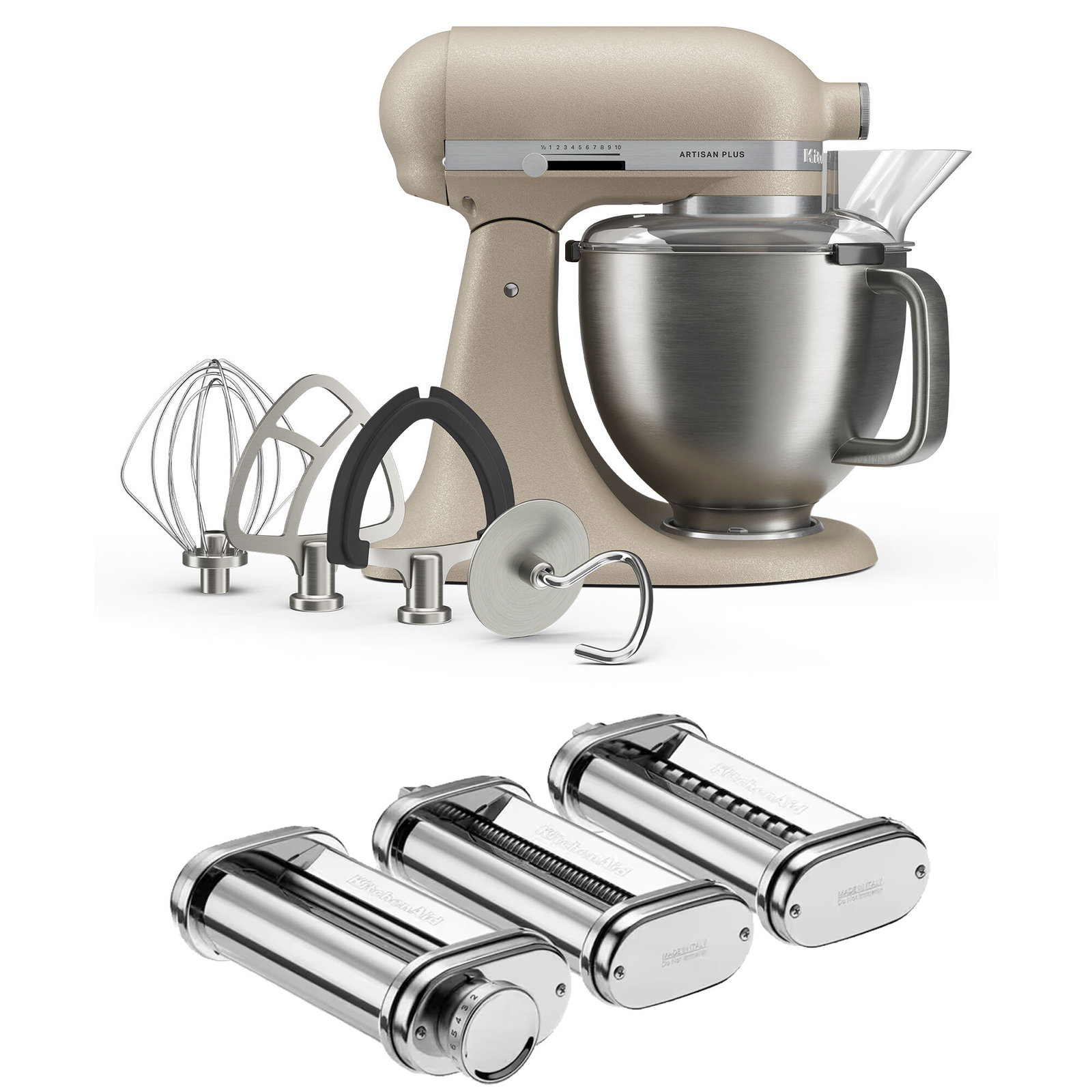 Kitchenaid Artisan Plus köksmaskin 4,7 liter med pastasets, oat