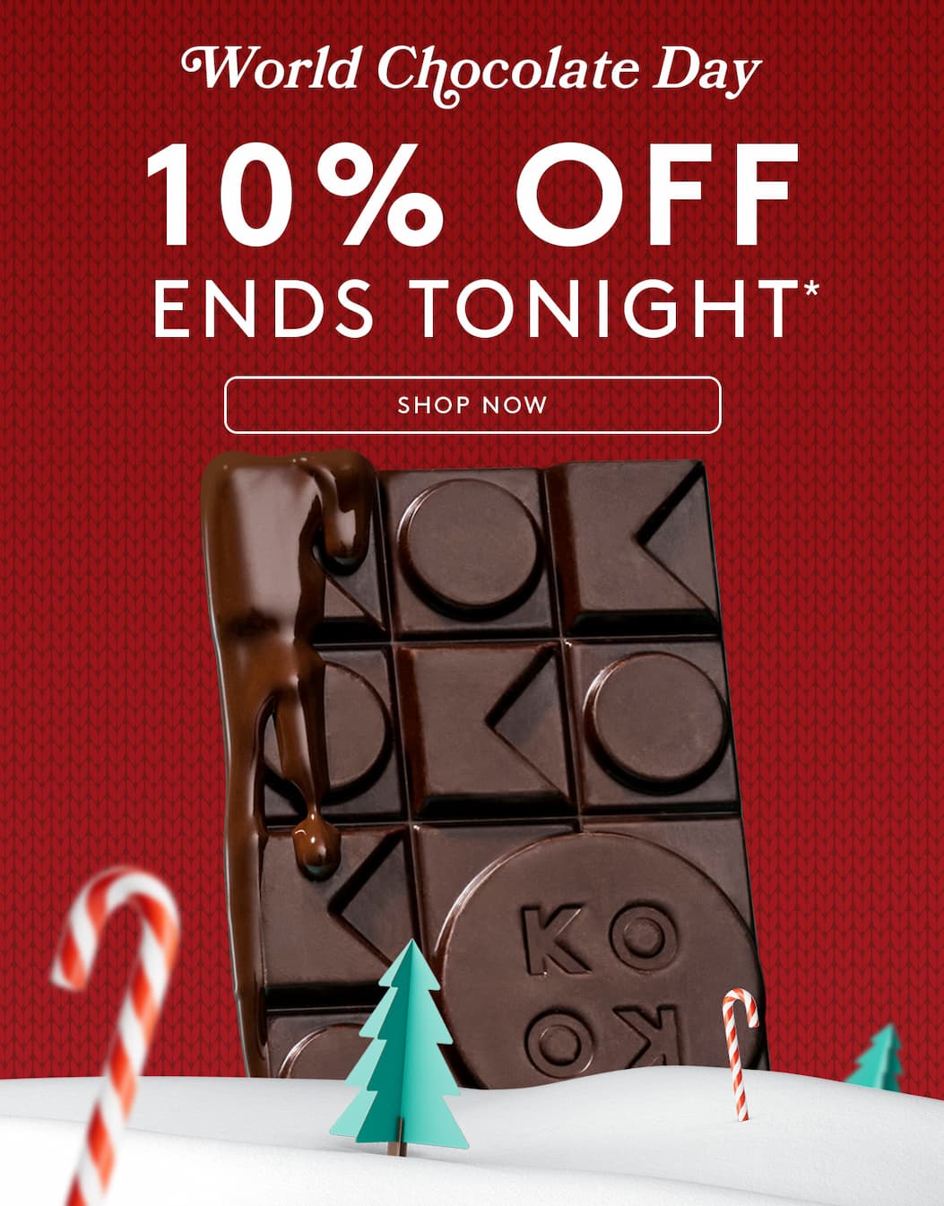 World Chocolate Day 10% off Ends Tonight