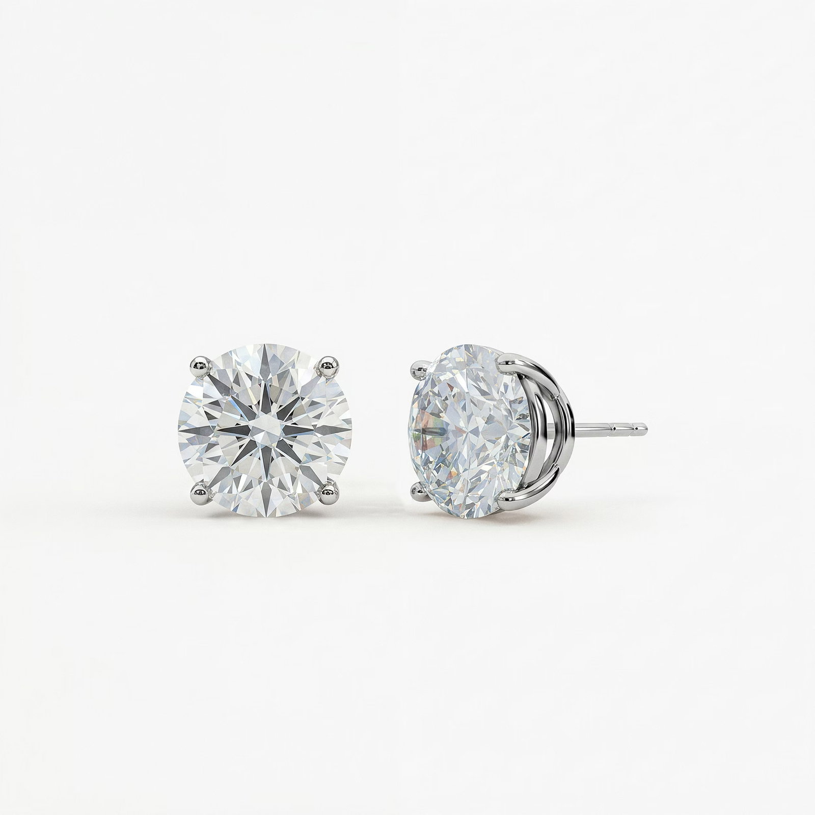 Exclusive Solitaire Studs 2ct WG 