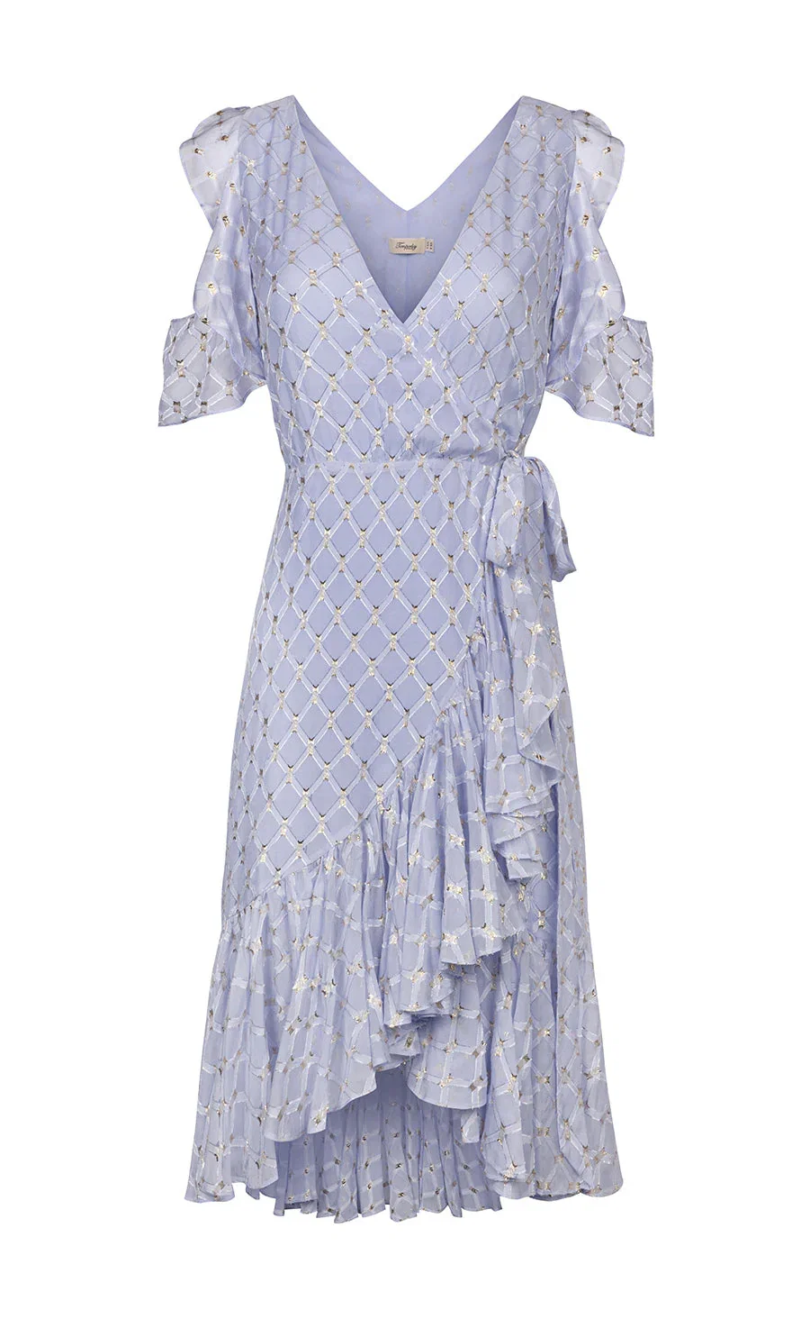 Image of Angelico Mini Dress - Halogen Blue