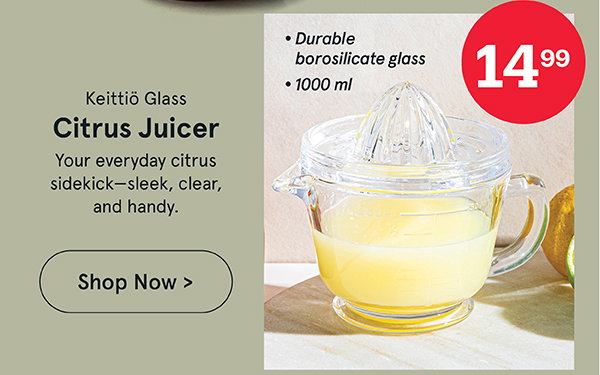 Keittiö Citrus Plus Glass Hand and Held Citrus Juicer