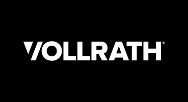 Vollrath logo displayed in bold white lettering against a solid black background.