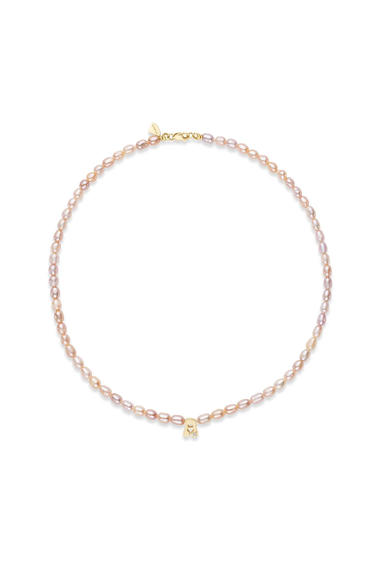 Image of Mini Stellar Letter Pearl Necklace