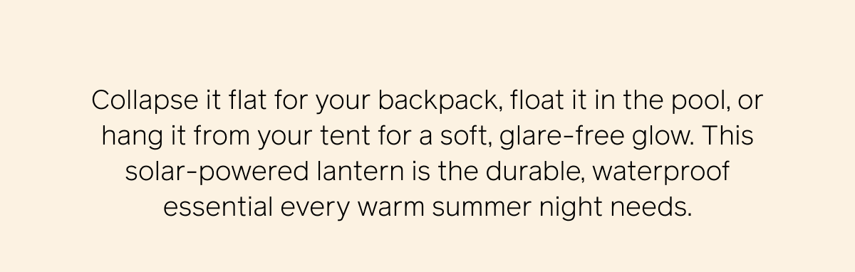 Inflatable Solar Lantern