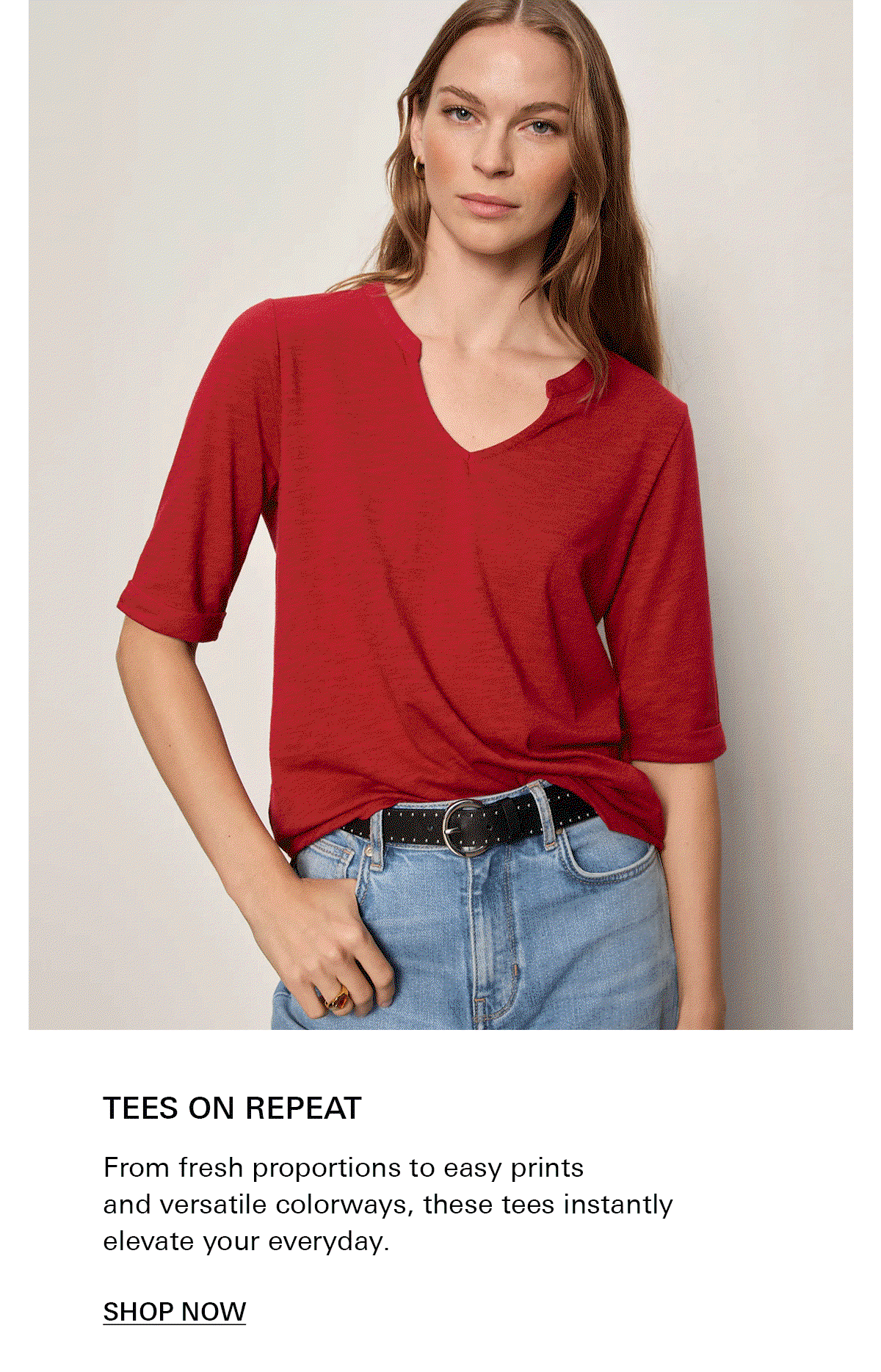 GIF of our favorite new tops included button downs, tanks, and tees
