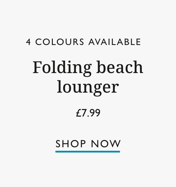 Navy Folding Beach Lounger