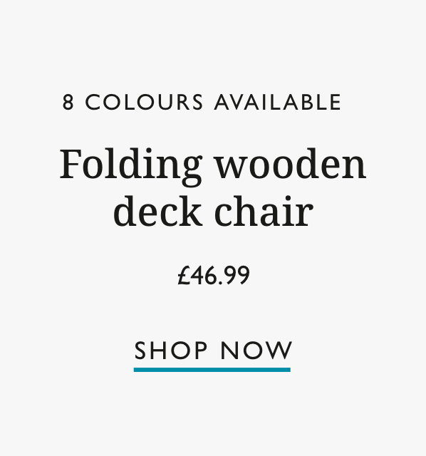 Yellow Folding Wooden Deck Chair