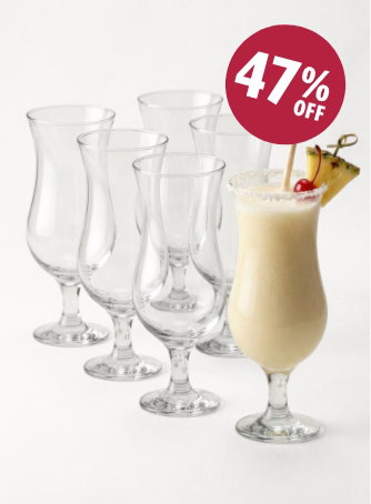 460ml Fiesta Pina Colada Glasses - Pack of Six