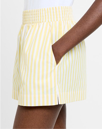 Stripe Shirting Shorts