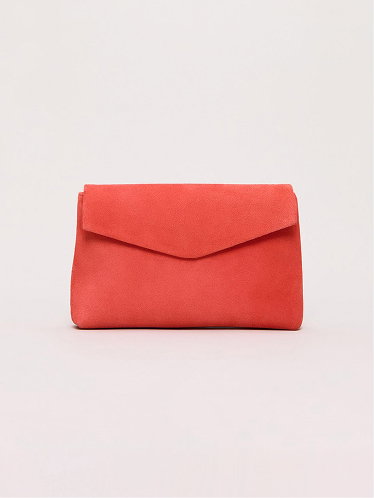 Suede Clutch Bag