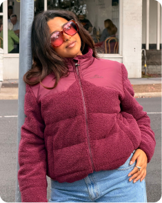 Women's Epiq Hybrid Fleece Jacket - Mulberry