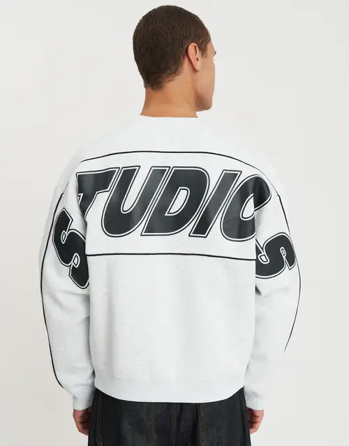 Studios Piped Oversized Crew Neck Sweat