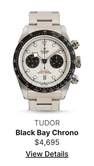 Pre-Owned White Dial Tudor Black Bay Chrono Ref 79360N