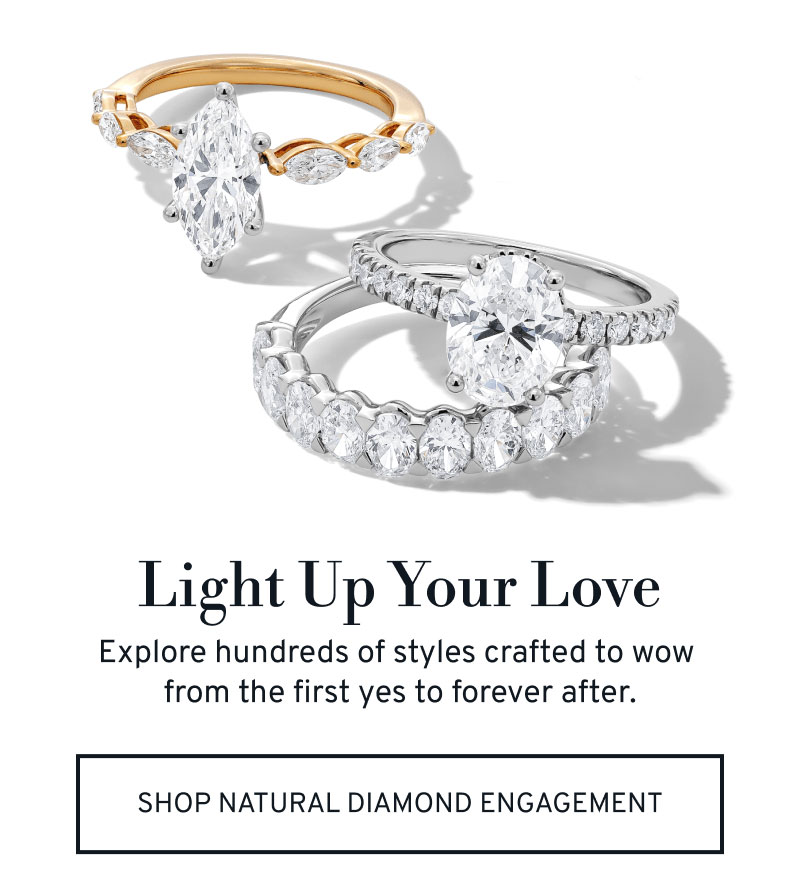 Three different bridal rings. Explore hundreds of styles crafted to wow. Click to Shop Natural Diamond Engagement Rings