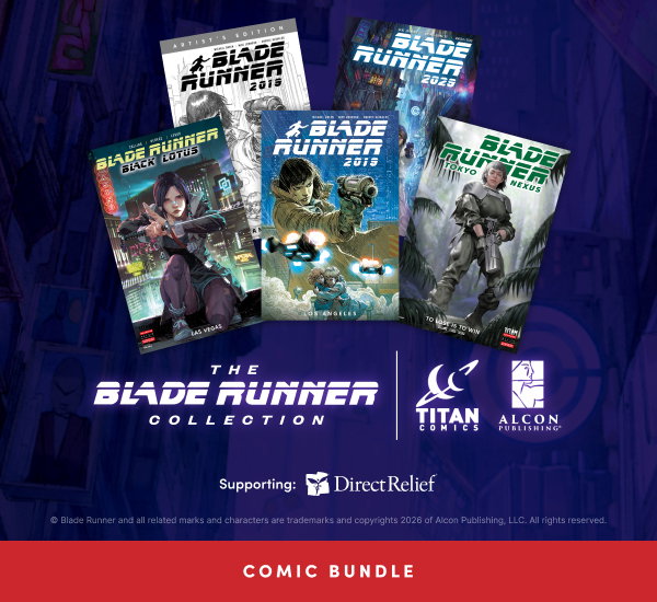 Unsure who’s a Replicant? Follow the continued stories of Rick Deckard and Roy Batty alongside new original characters in titles like Blade Runner Black Lotus: Las Vegas #1 and Blade Runner 2019: Vol. 1 Artist’s Edition with a fresh comics bundle! 