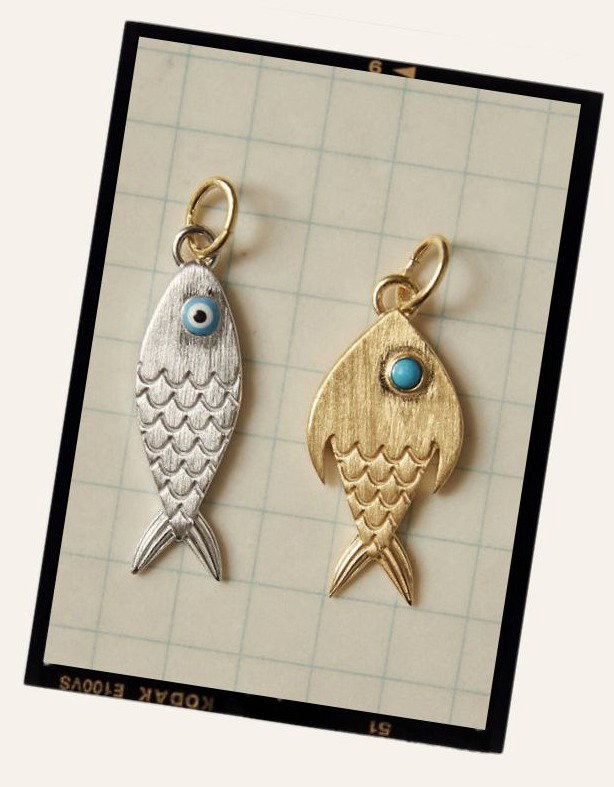 Silver & Gold Fish Charms