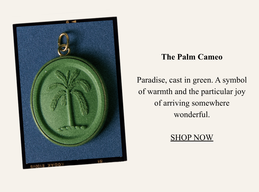 Palm Cameo Charm
