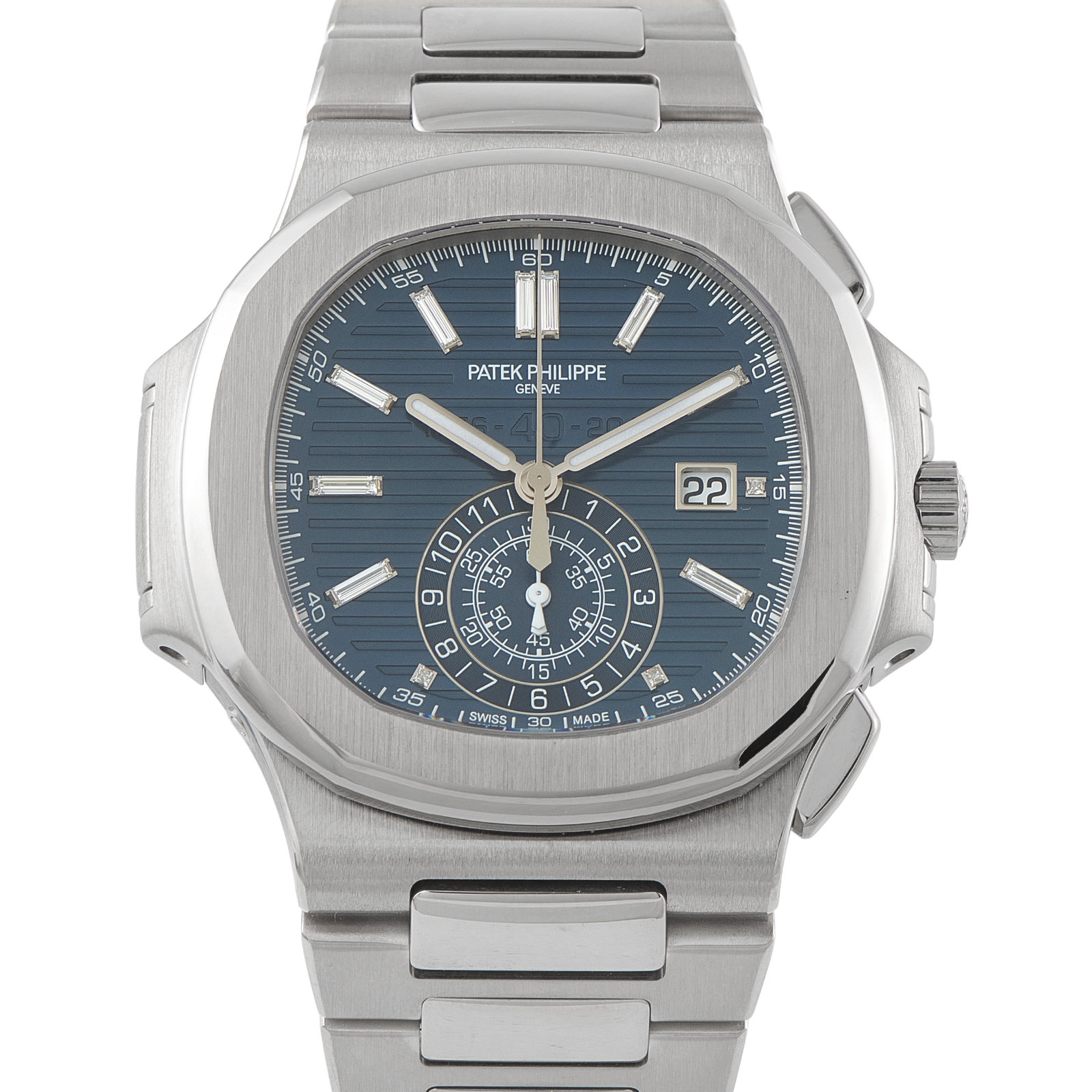 Patek Philippe Nautilus Chronograph White Gold Watch 5976/1g-001