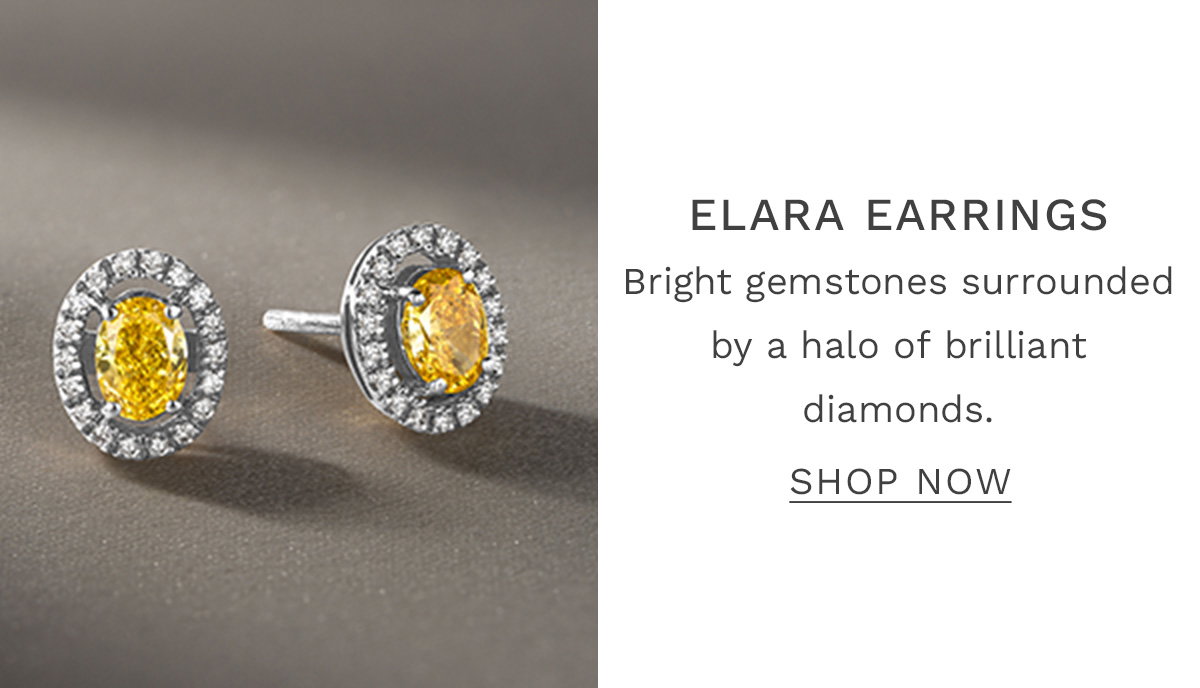 Georgina Yellow Lab Diamond 1.34ct Oval Halo Earrings in 18K White Gold - Elara Collection
