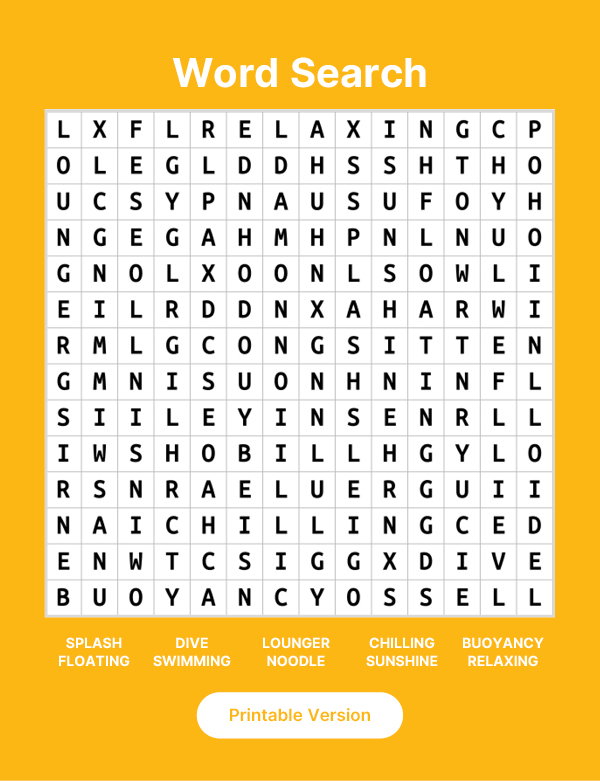 Printable Word Search