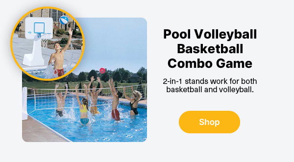Pool Volleyball Basketball Combo Game