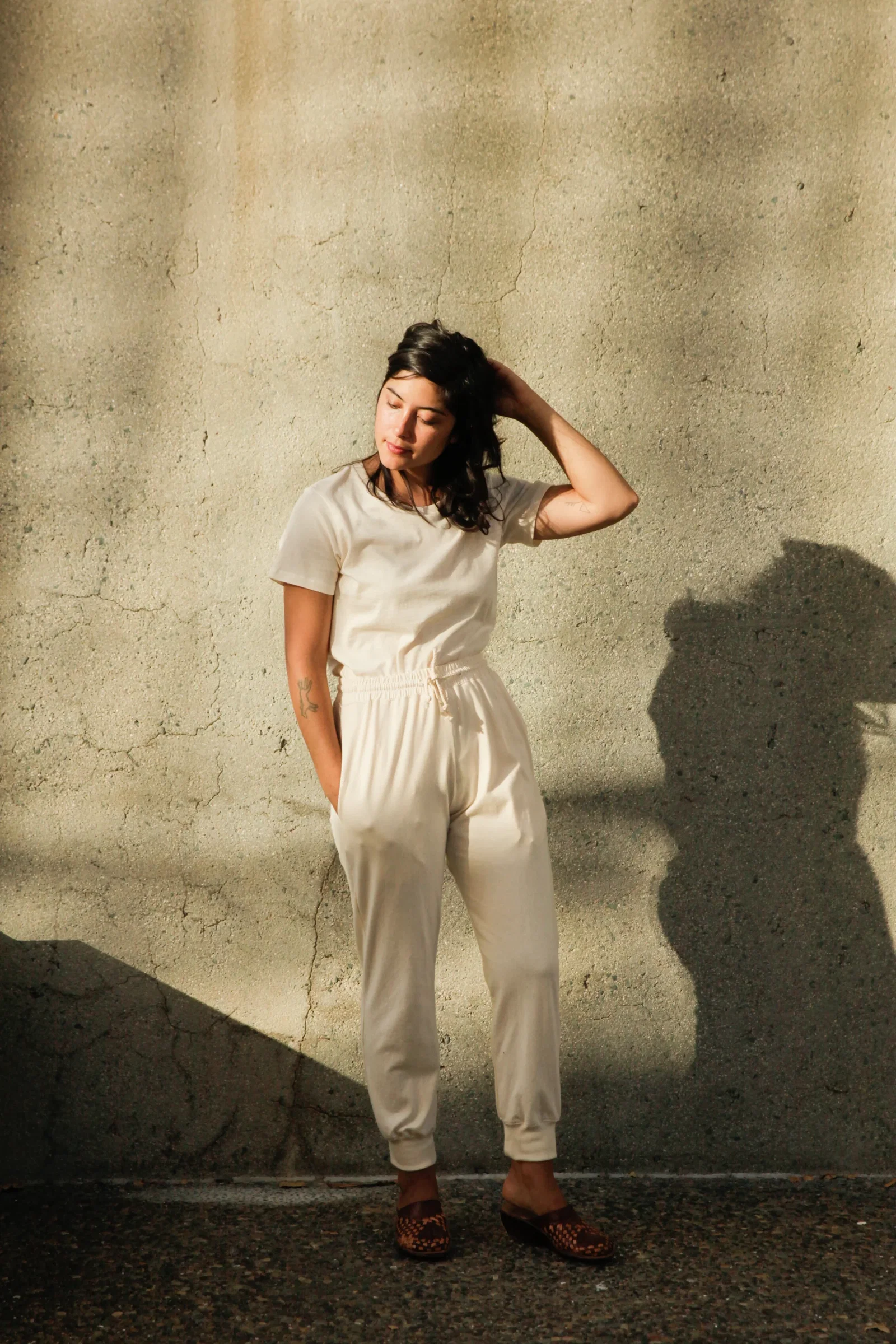 Image of Women's Organic Jogger Pants in Natural