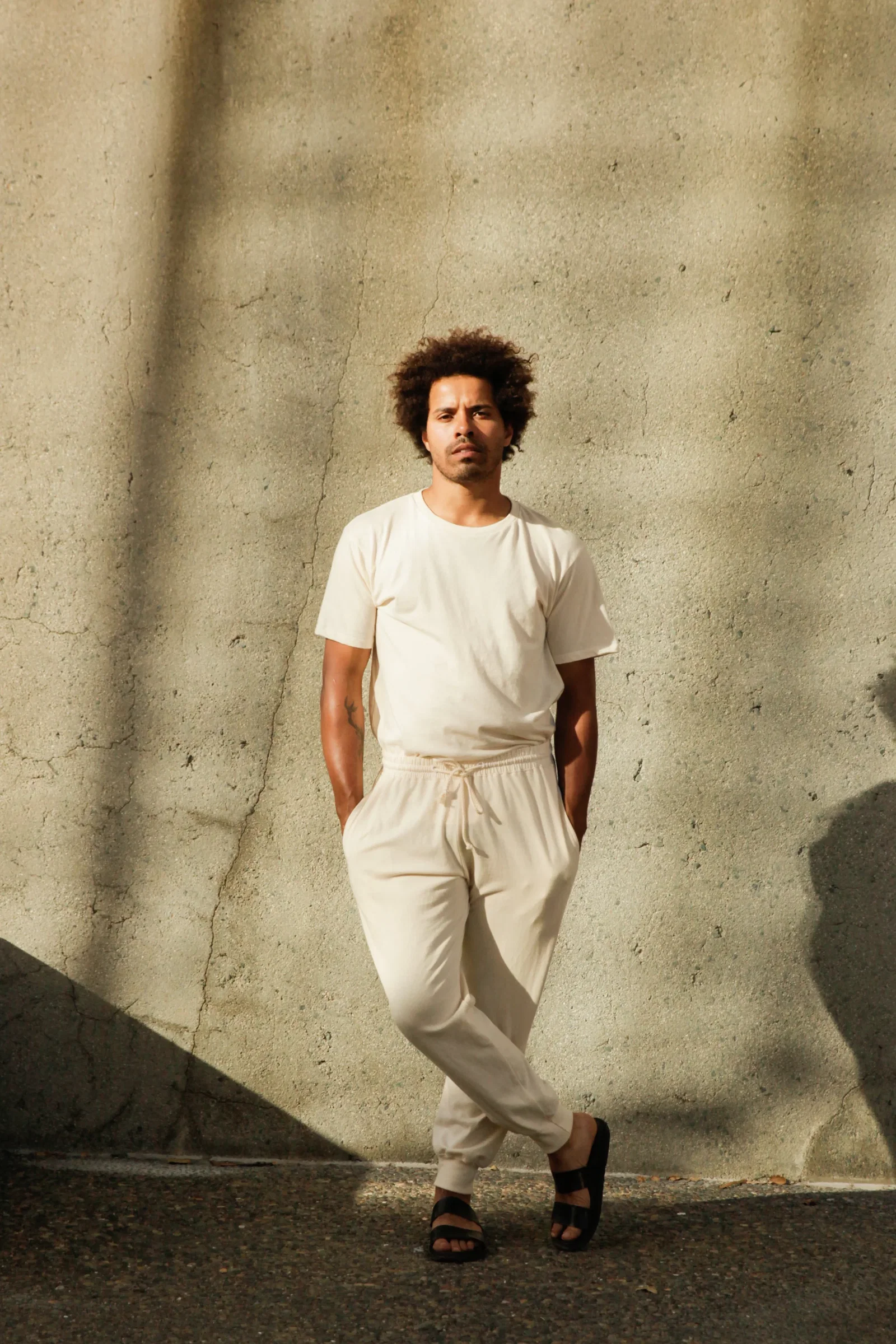 Image of Men's Organic Jogger Pants in Natural