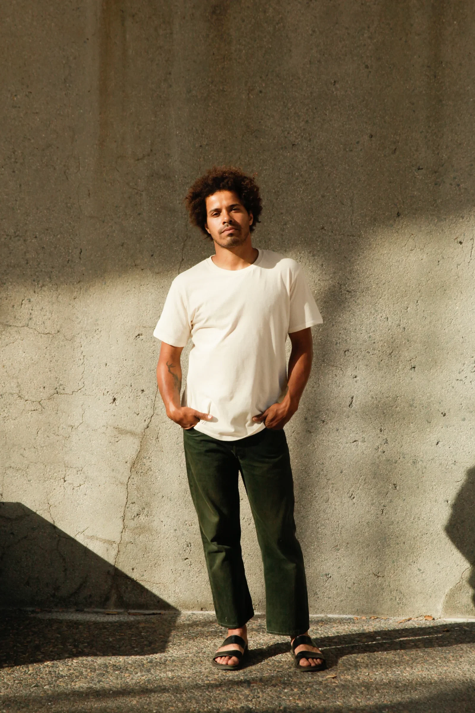 Image of Men's Organic Crew Tee in Natural