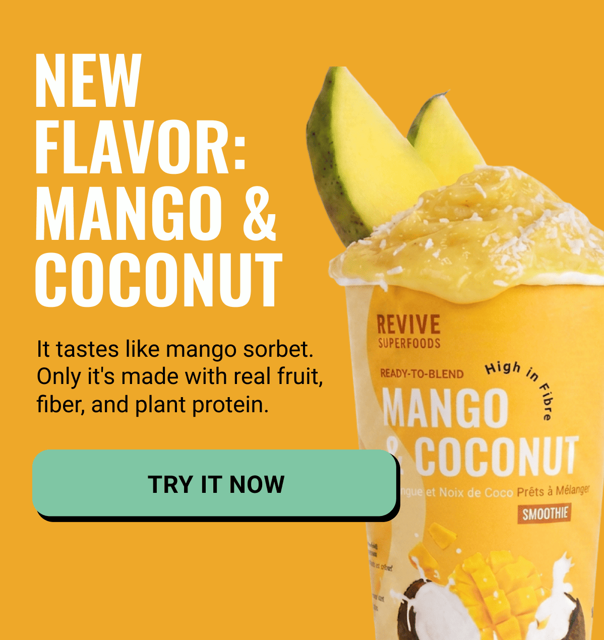 New Flavor: Mango & Coconut