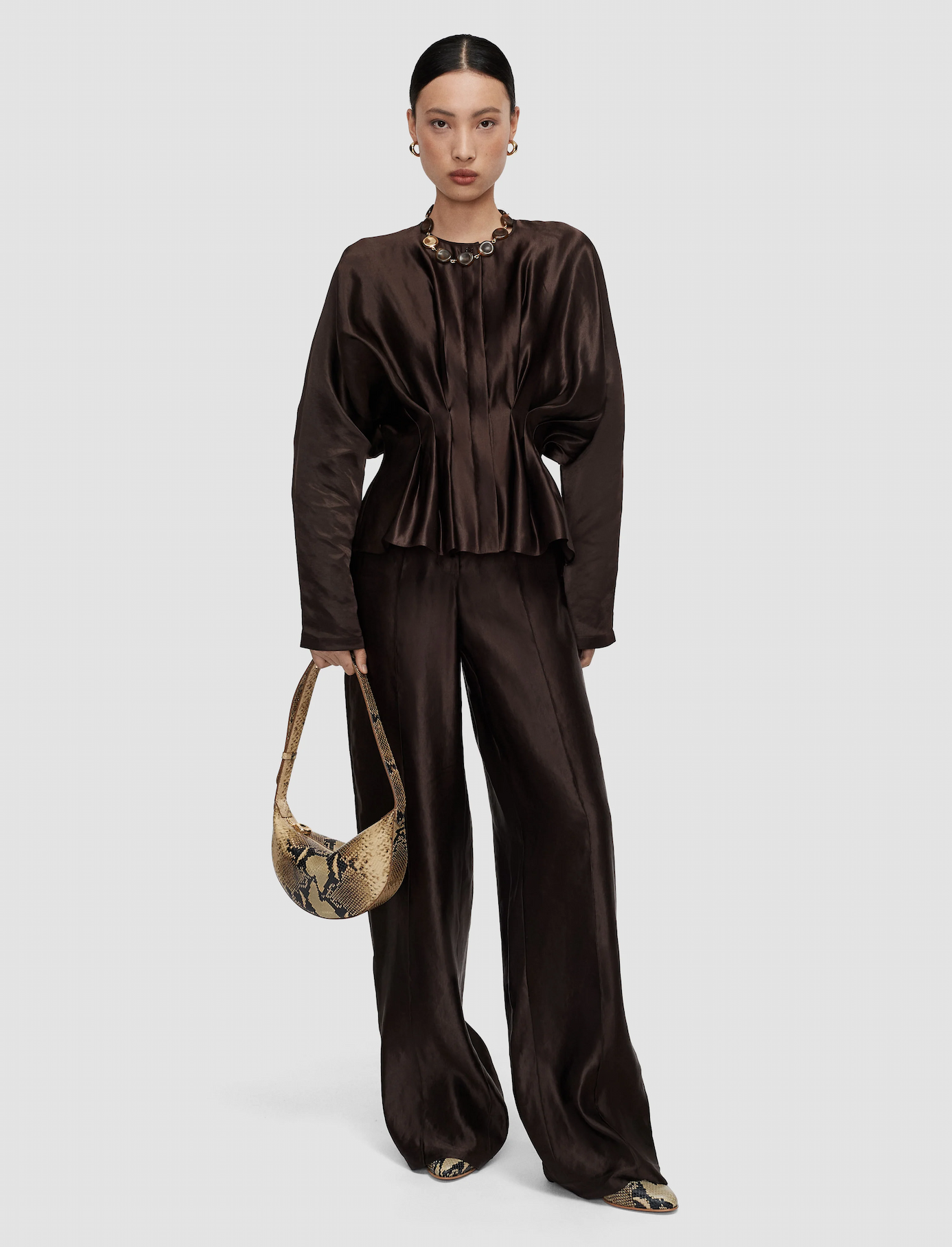 Eris Silk Linen Blend Blouse