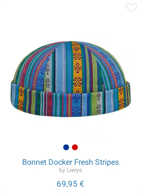 Bonnet Docker Fresh Stripes by Lierys